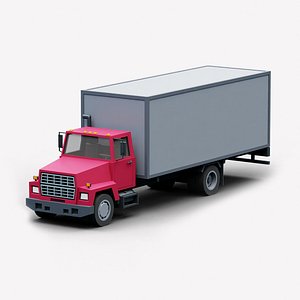 Cartoon Stylized Transporter Truck