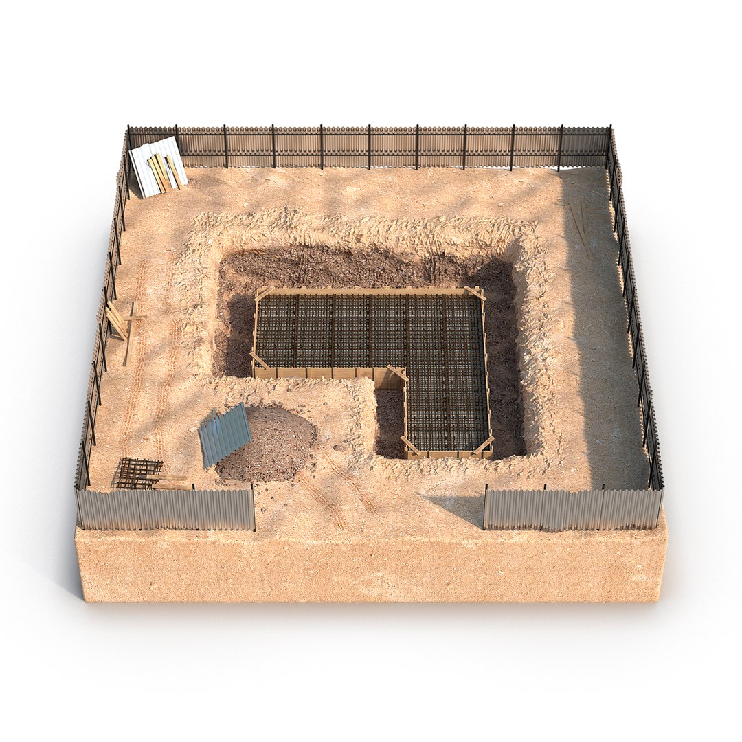 Construction Pit 3 3D Model 3D model preview