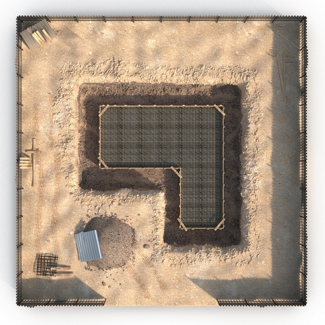 construction pit 3 3d model