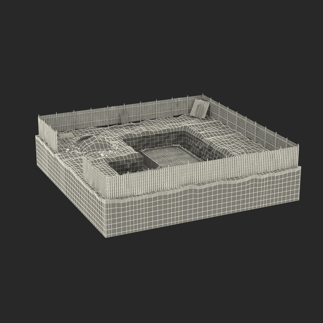 construction pit 3 3d model