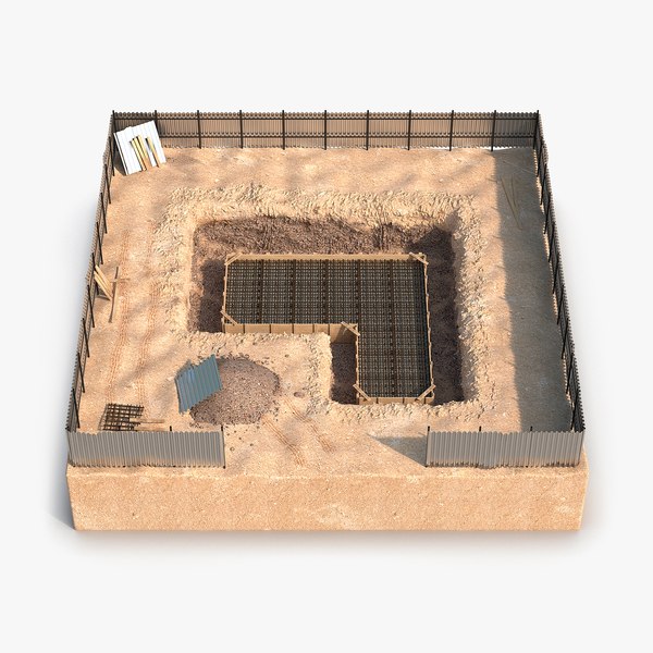 construction pit 3 3d model