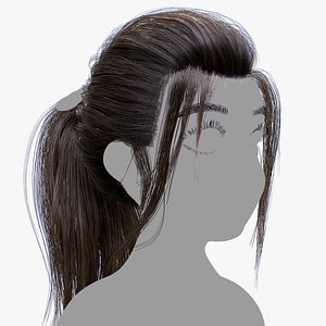 Girl Hair 3D model