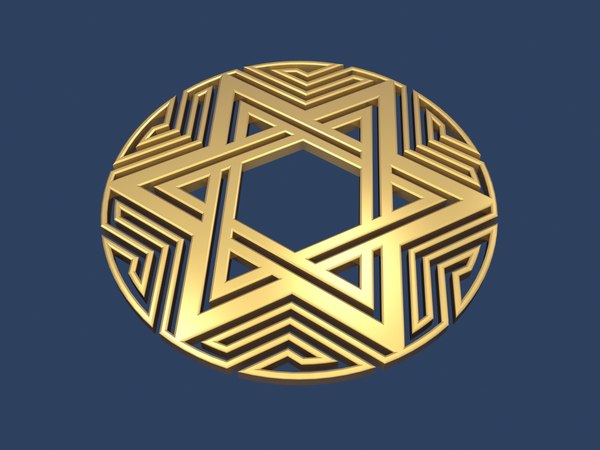 3D star david medallion - TurboSquid 1417492