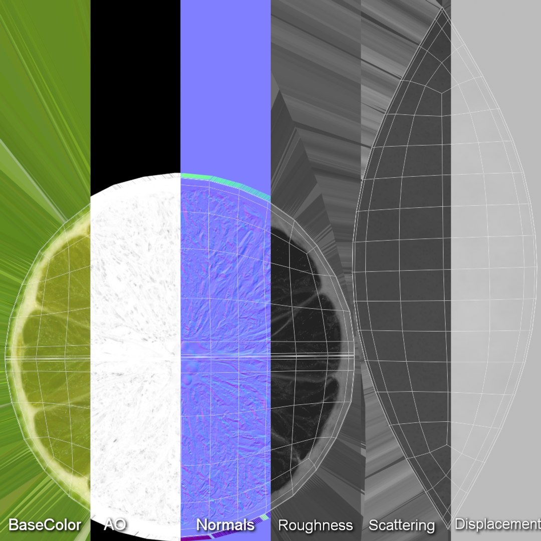 3D Lime Slice 1 - TurboSquid 2420411