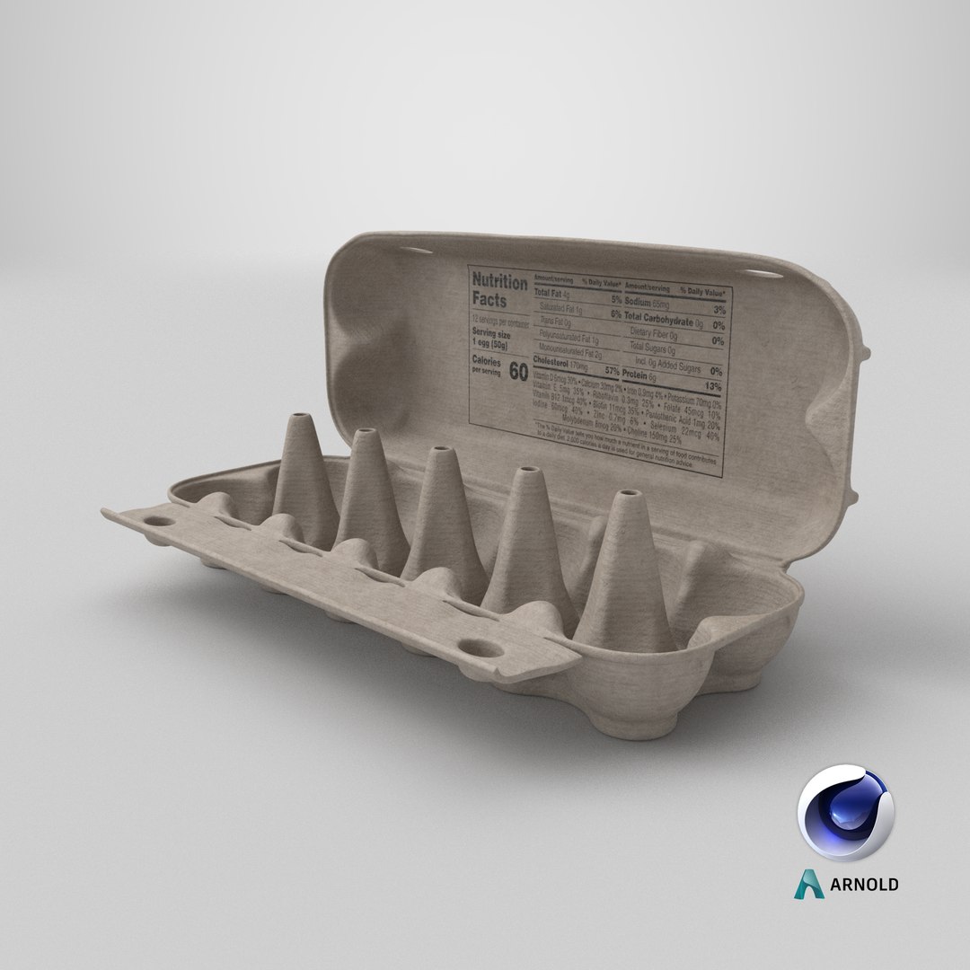 Empty Carton for Dozen Eggs Gray 3D model https://p.turbosquid.com/ts-thumb/sh/ldwv8r/vg/stemcell_cinema_4d_arnold_render/png/1784642973/1920x1080/fit_q87/88a59f2a7e102b109d34370b22387b831d62d569/stemcell_cinema_4d_arnold_render.jpg
