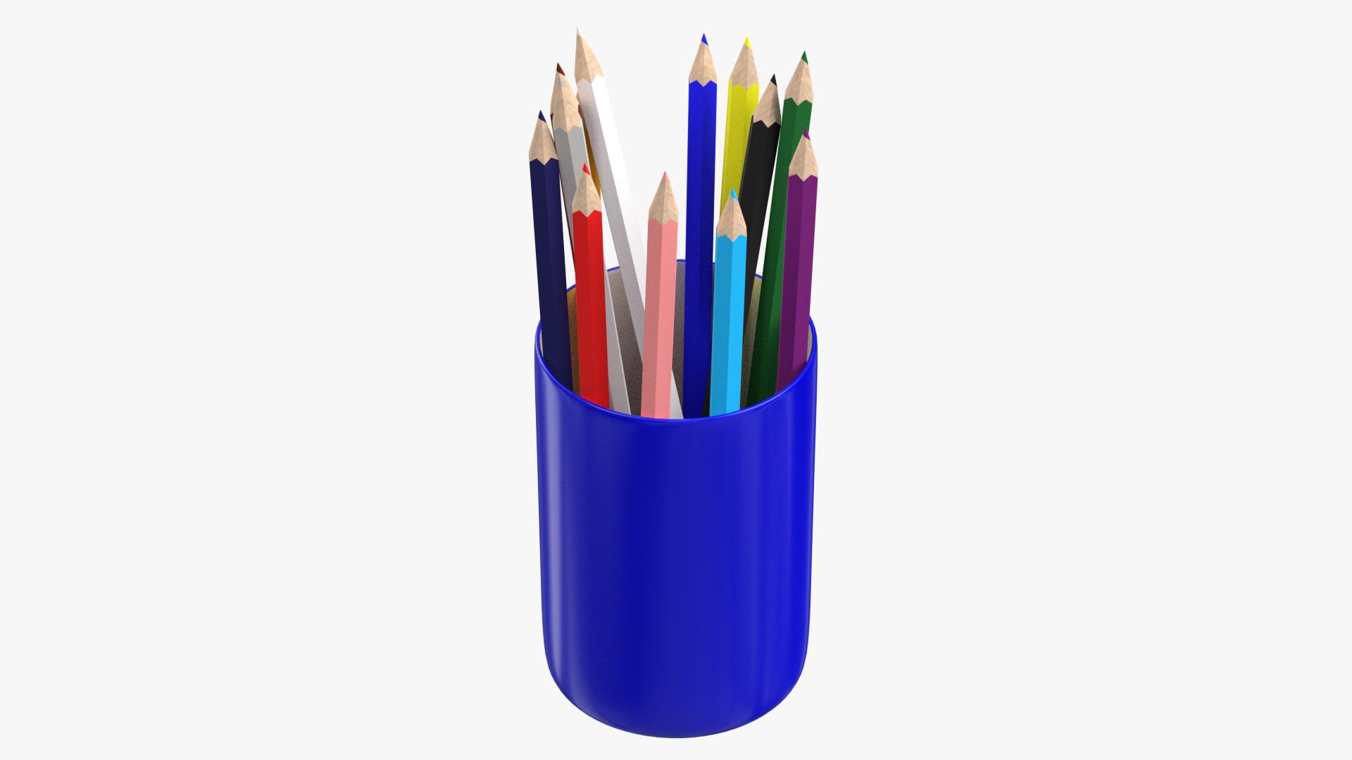 Pencils Cup 2 3D - TurboSquid 1910294