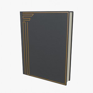 3D model Black Book with Pattern