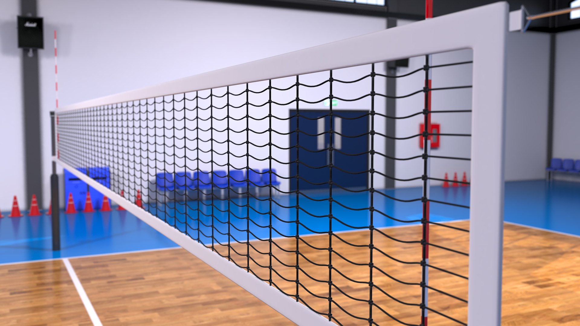 3D Volleyball Court Locker Room - TurboSquid 2022316