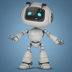 3D Cartoon Robot Rigged