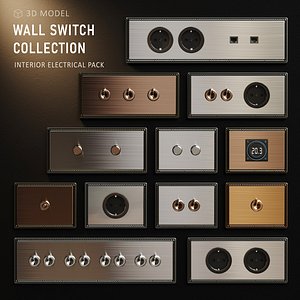 Luxury Wall Switch Collection 3D model