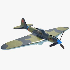3D ilyushin il-2 aircraft soviet