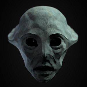 3d alien head