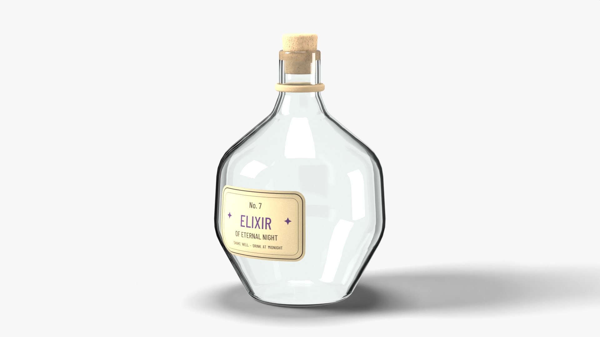 Witch Potion Flask with Purple Elixir and Cork - Fantasy Horror Prop model https://p.turbosquid.com/ts-thumb/si/10XGtN/YS/shot2/jpg/1792266735/1920x1080/fit_q87/7ce023535eb0ba0c66d083b84a06b16b6cad9da6/shot2.jpg