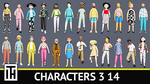 Characters 3 14 3D model