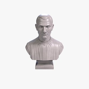 Niccolo Machiavelli Bust Renaissance Political Philosopher 3D Printable STL File 3D model