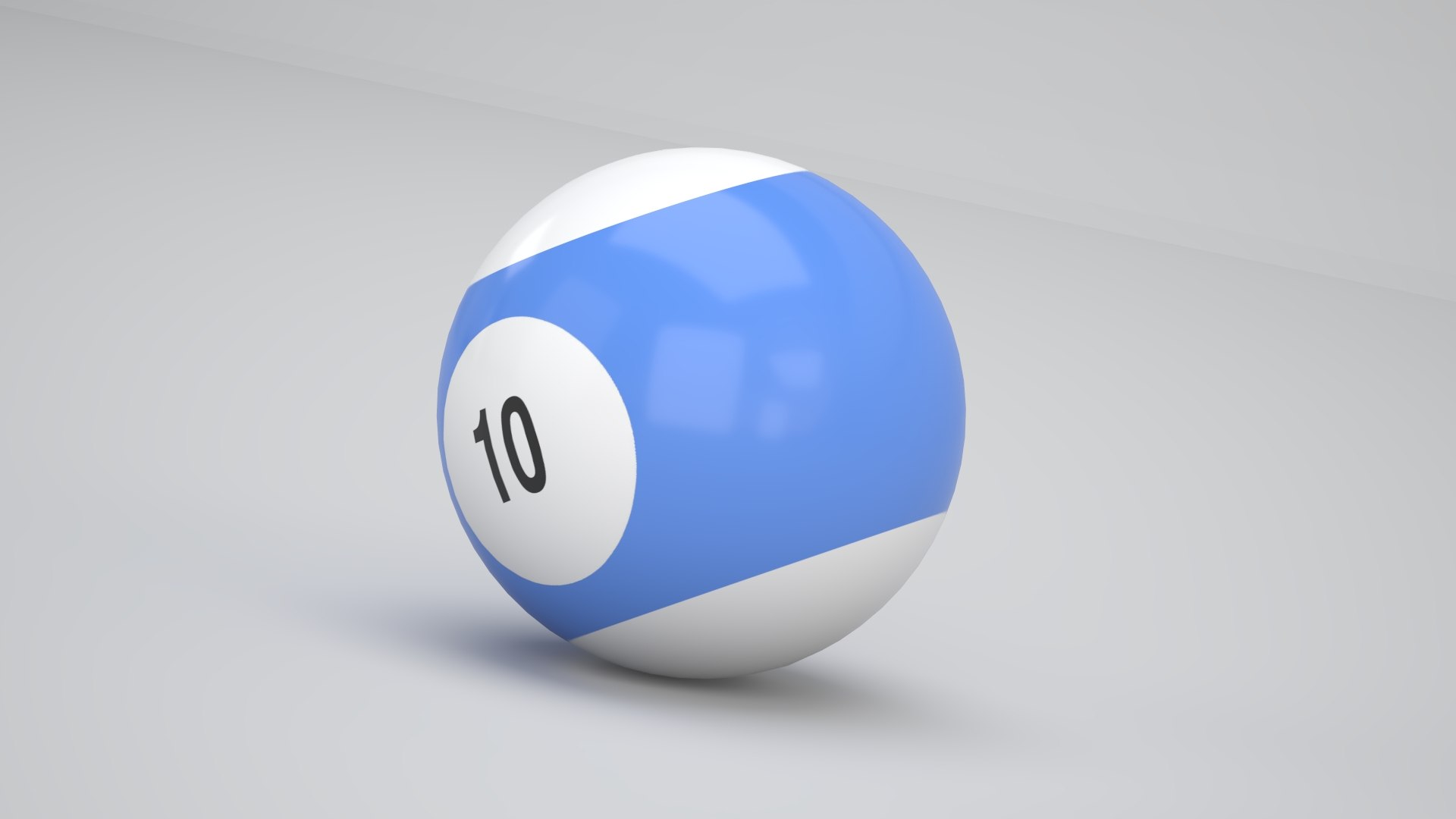 Pool Snooker Ball Number 10 - TurboSquid 2397295