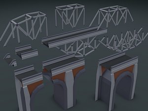 Download Free & Premium Railroad Bridge 3D Models | TurboSquid