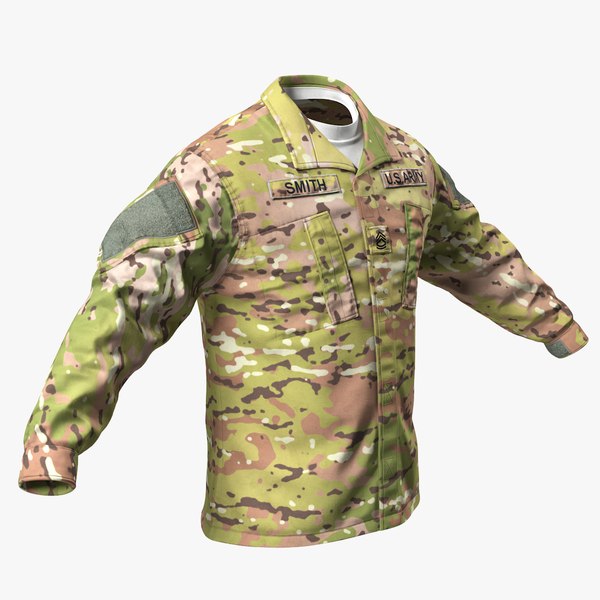 army acu coat 3D model