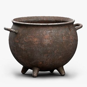 3D Old Cauldron V2 model