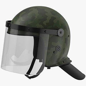 Riot Helmet 05 3D model