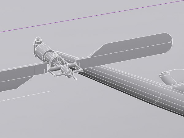 3d obj mil mi-2 helicopter