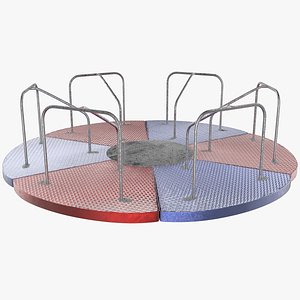 3D playground carousel