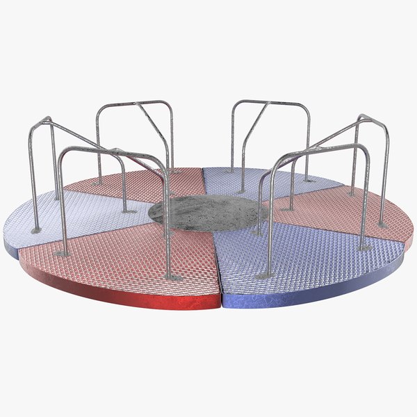 3D playground carousel