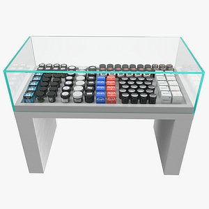 cannabis flower shop display 3D