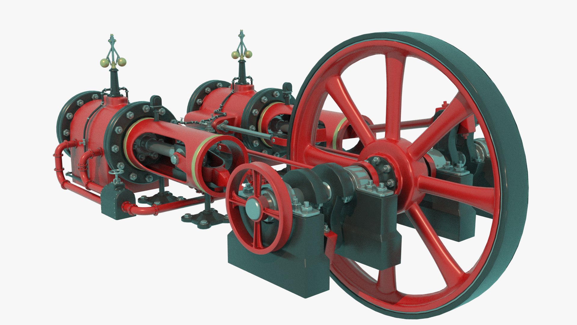 Steamengine With Animation 3D Model - TurboSquid 1880858