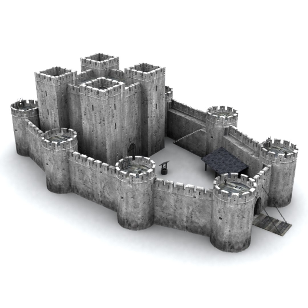 castle 3d obj