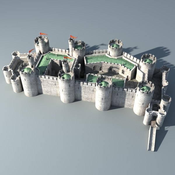 castle 3d obj