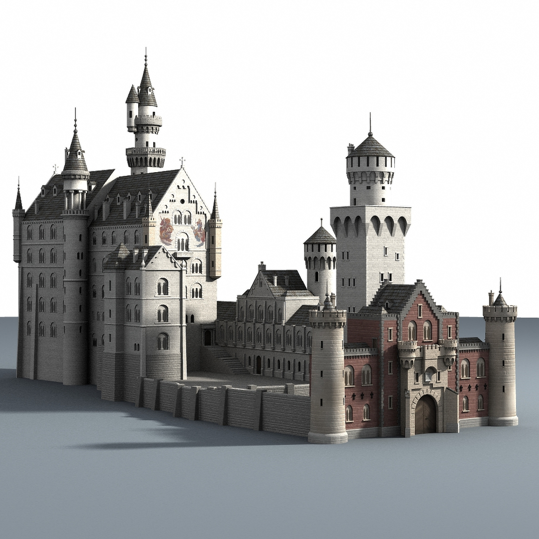 castle 3d obj