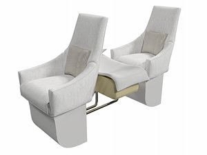 seat airplane families 3D