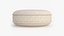 Creste Ivory Pillbox Throw Pillow
