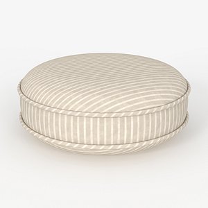 Creste Ivory Pillbox Throw Pillow
