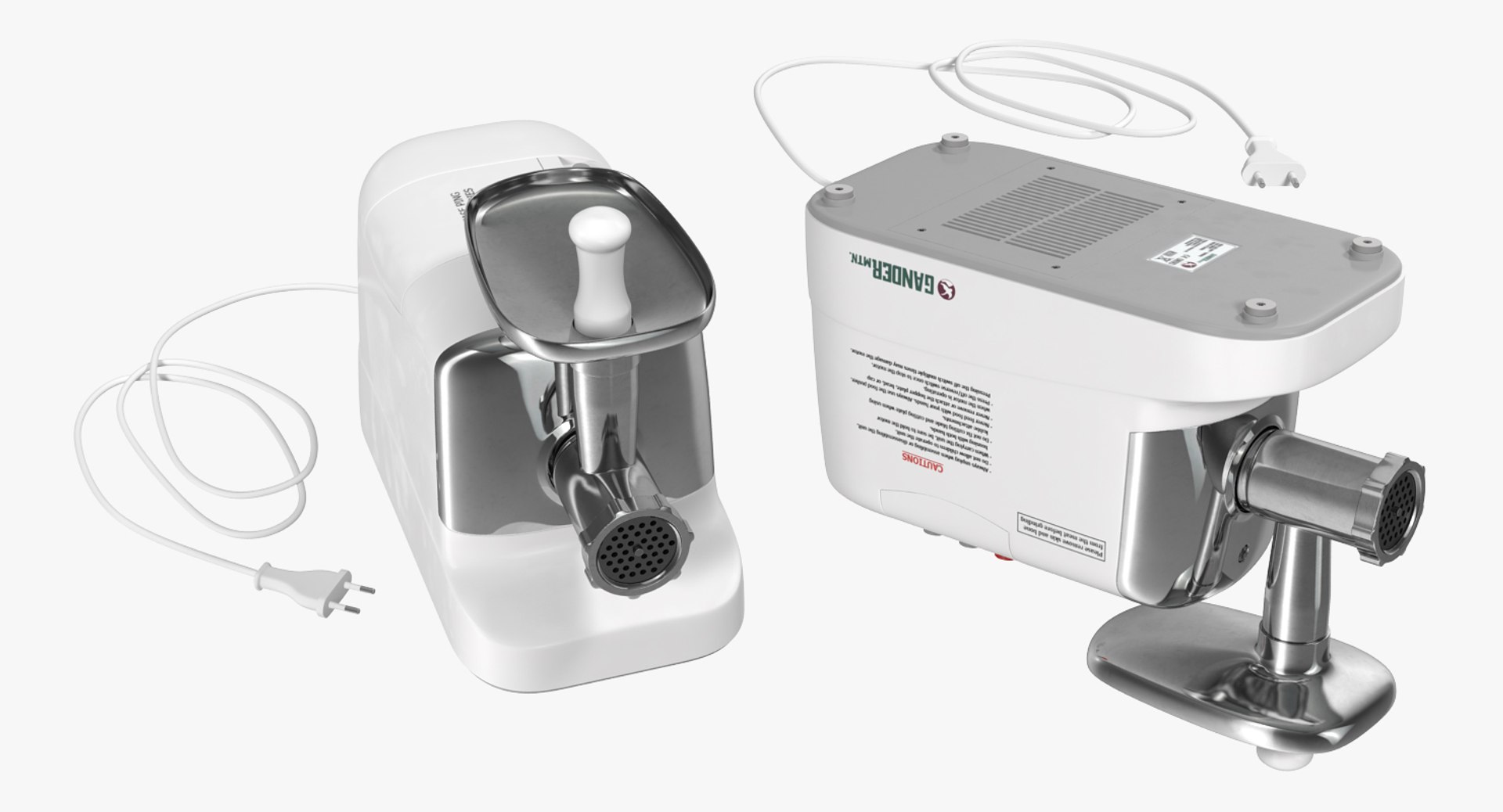 electric meat grinder gander 3d model