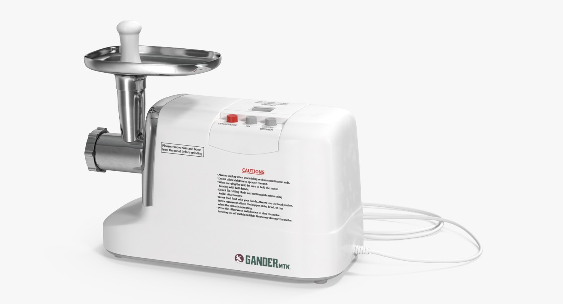 electric meat grinder gander 3d model