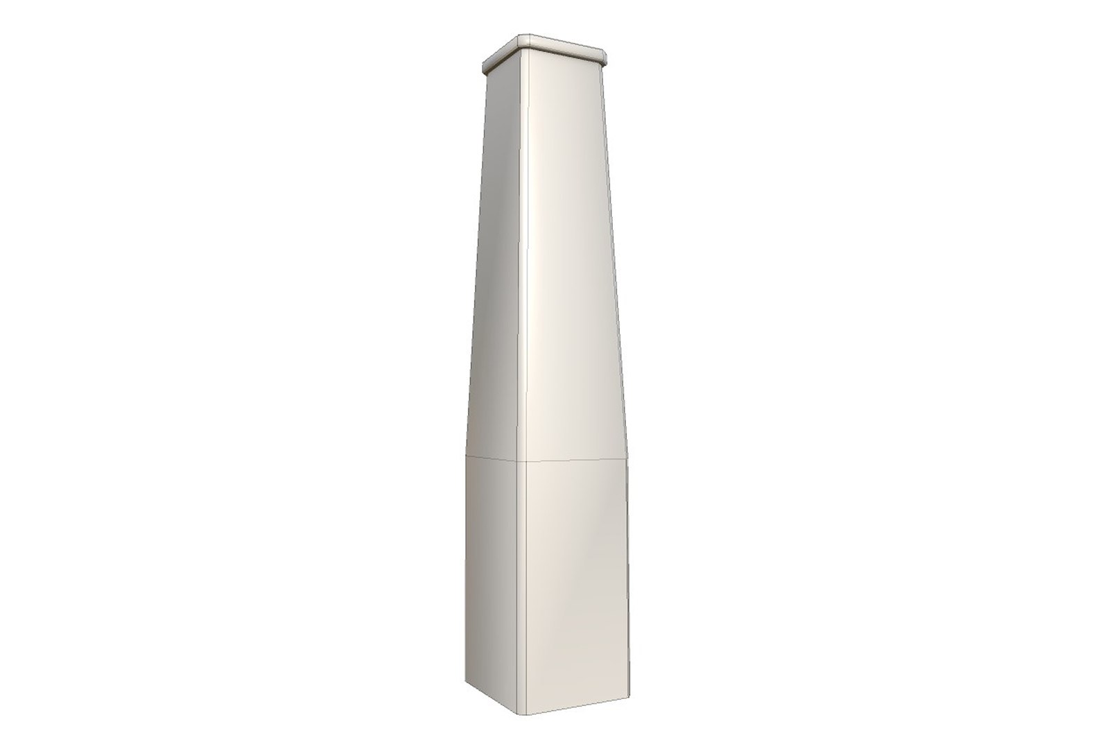 Modern Brick Chimney 3D TurboSquid 2154318   Wireframechimney4 