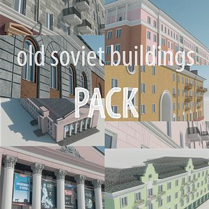 3D model houses street stalin s architecture