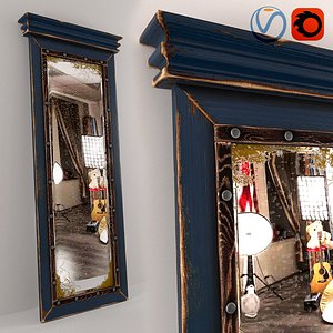 Old floor mirror