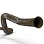 3d broken iron pipe 10 model