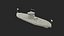 US Civil War Warship with Tower New Rigged