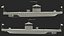 US Civil War Warship with Tower New Rigged
