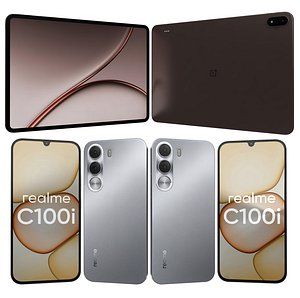 Realme C100i Gray And OnePlus Pad 4 Dune Glow
