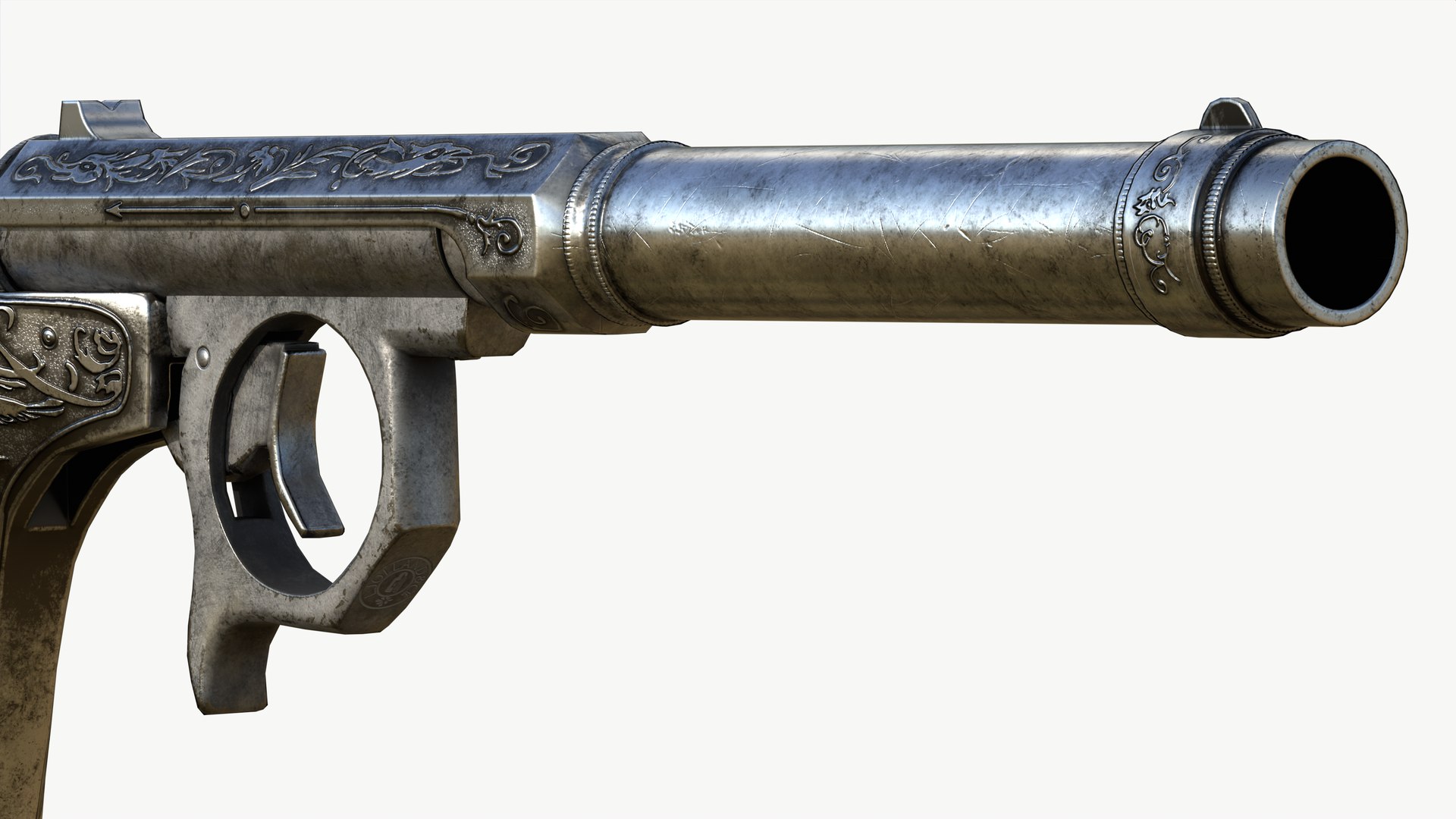 Needle Pistol Jolland 3D Model TurboSquid 1966925