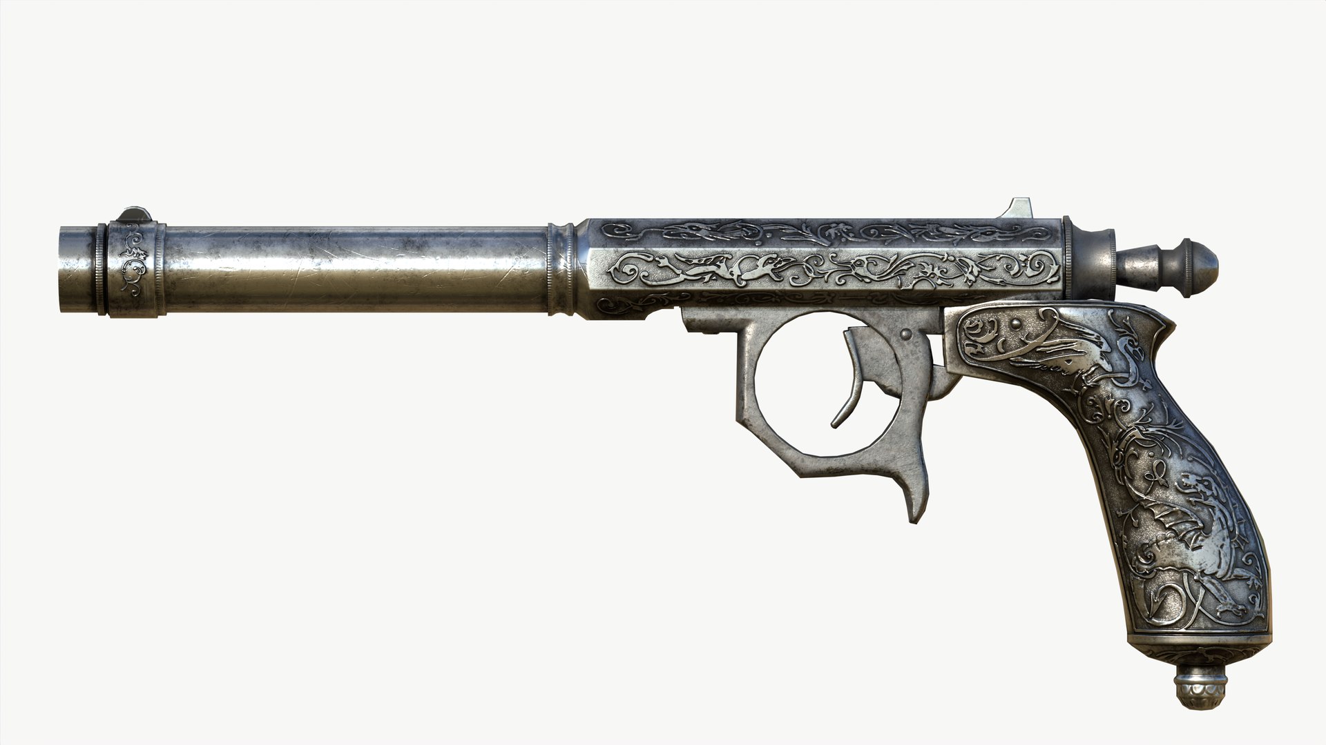 Needle Pistol Jolland 3D Model TurboSquid 1966925