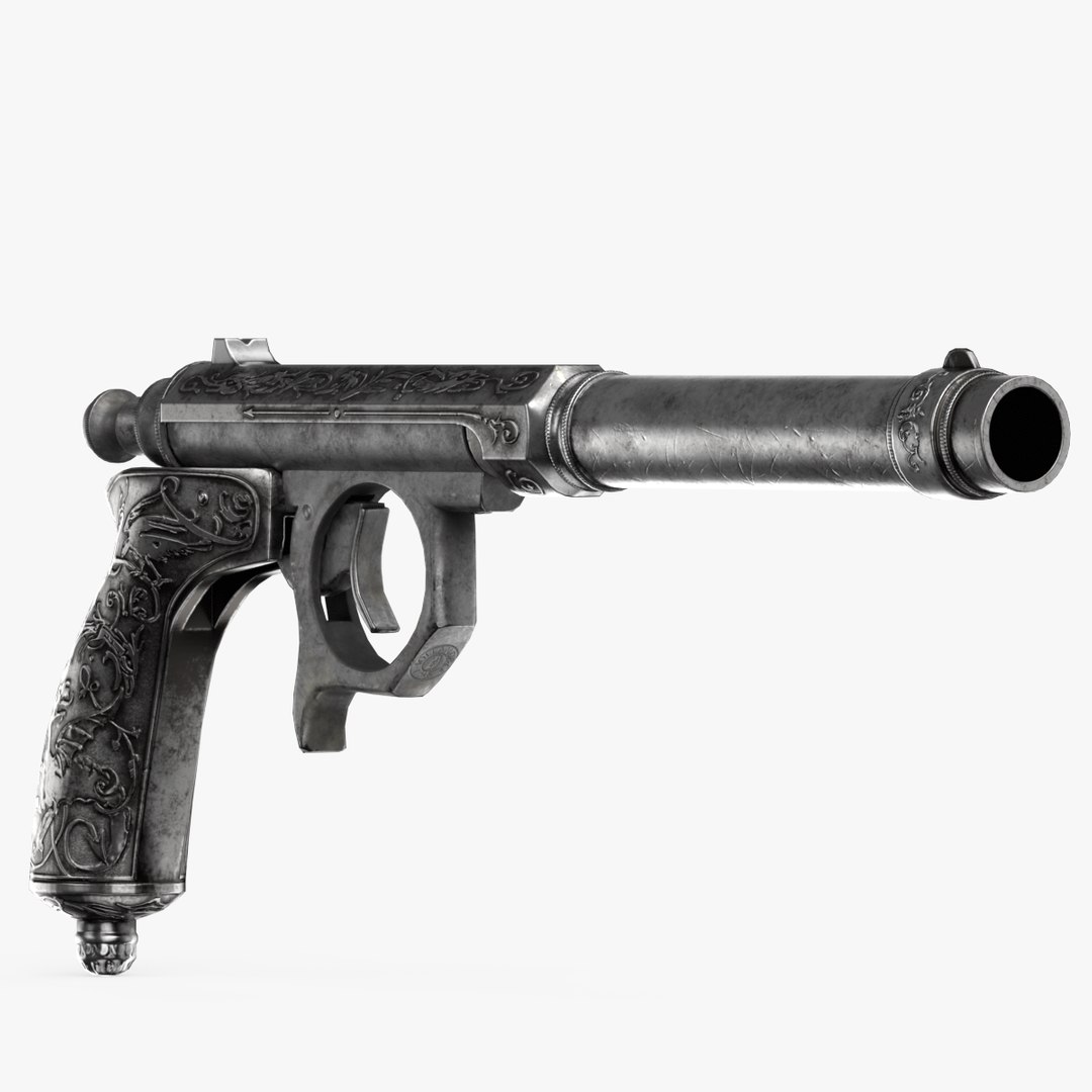 Needle Pistol Jolland 3D model TurboSquid 1966925