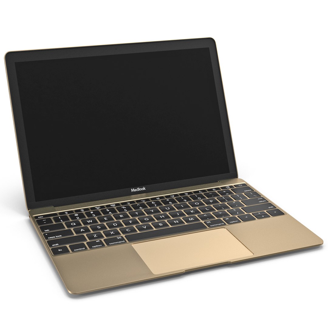 Apple MacBook Pro Gold 3D Model preview