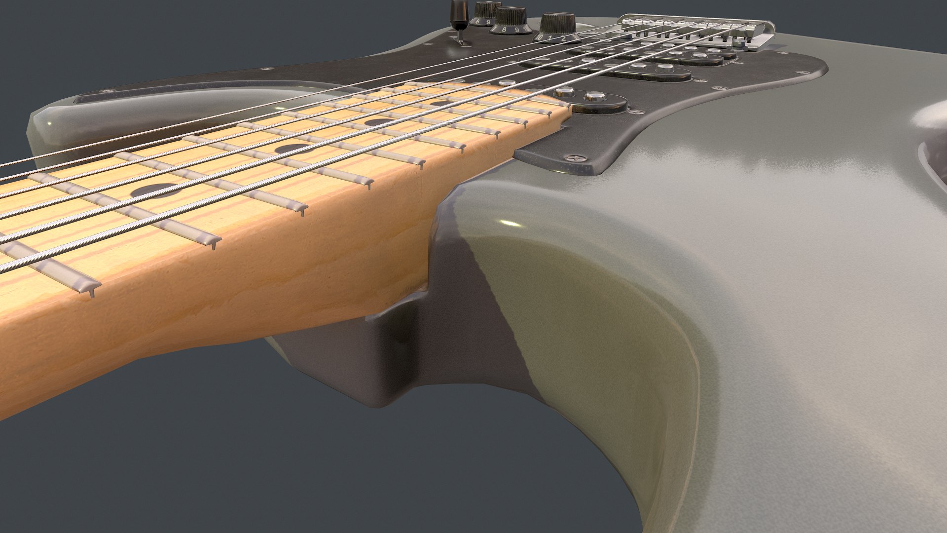 Fender Guitar Model TurboSquid 1663742