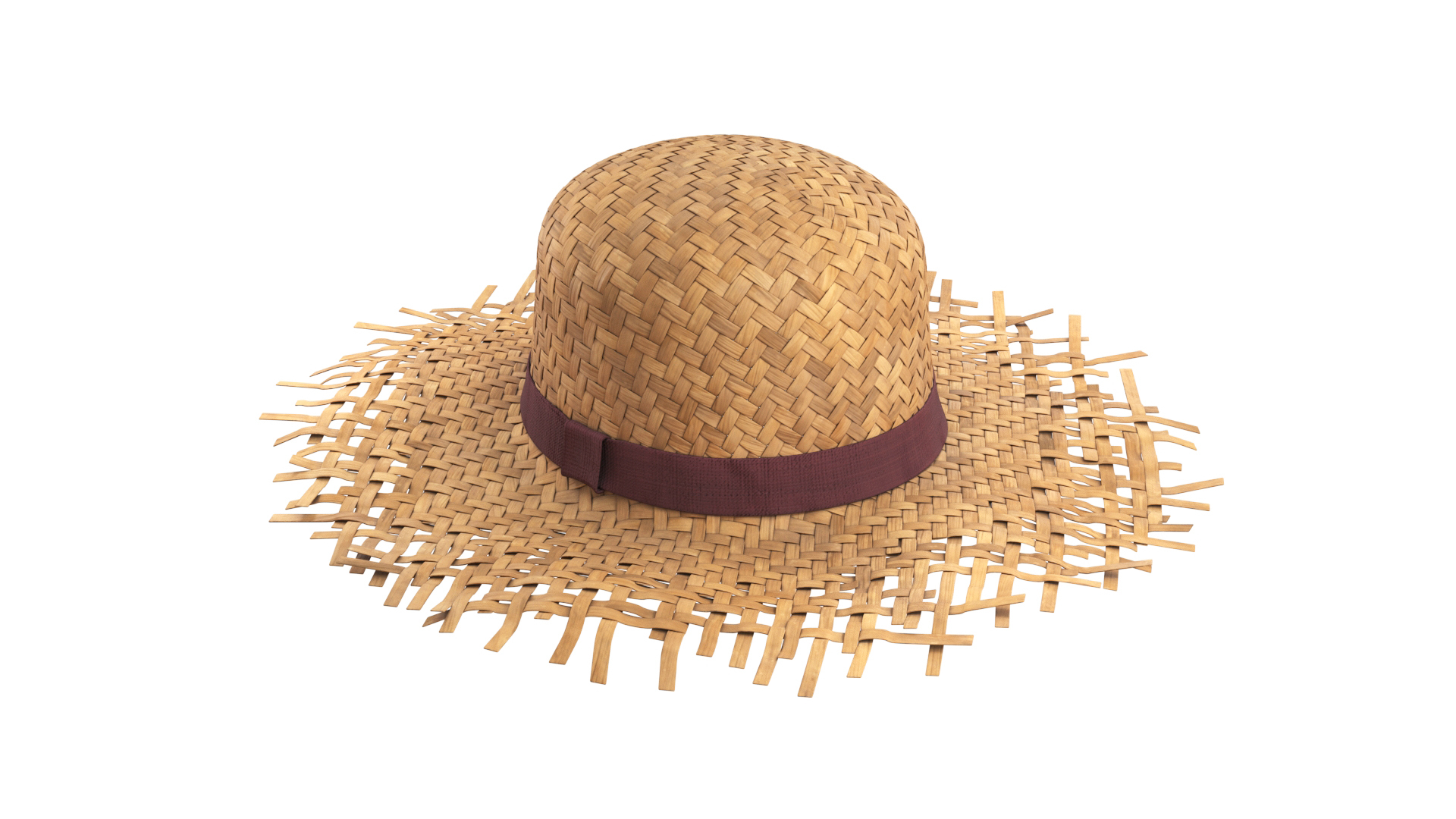 Straw hat 3D model https://p.turbosquid.com/ts-thumb/sj/2EDrhJ/pf/turntable/jpg/1643279572/1920x1080/turn_fit_q99/162ae84e5883e40b63ee4f4d26cd92d2e43fa27e/turntable-1.jpg
